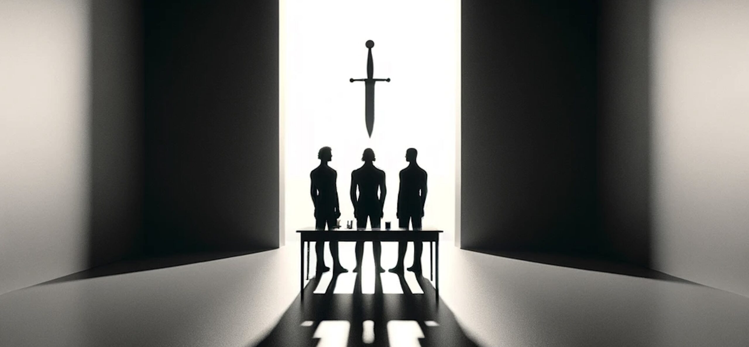🗡️ 방 안의 세 남자